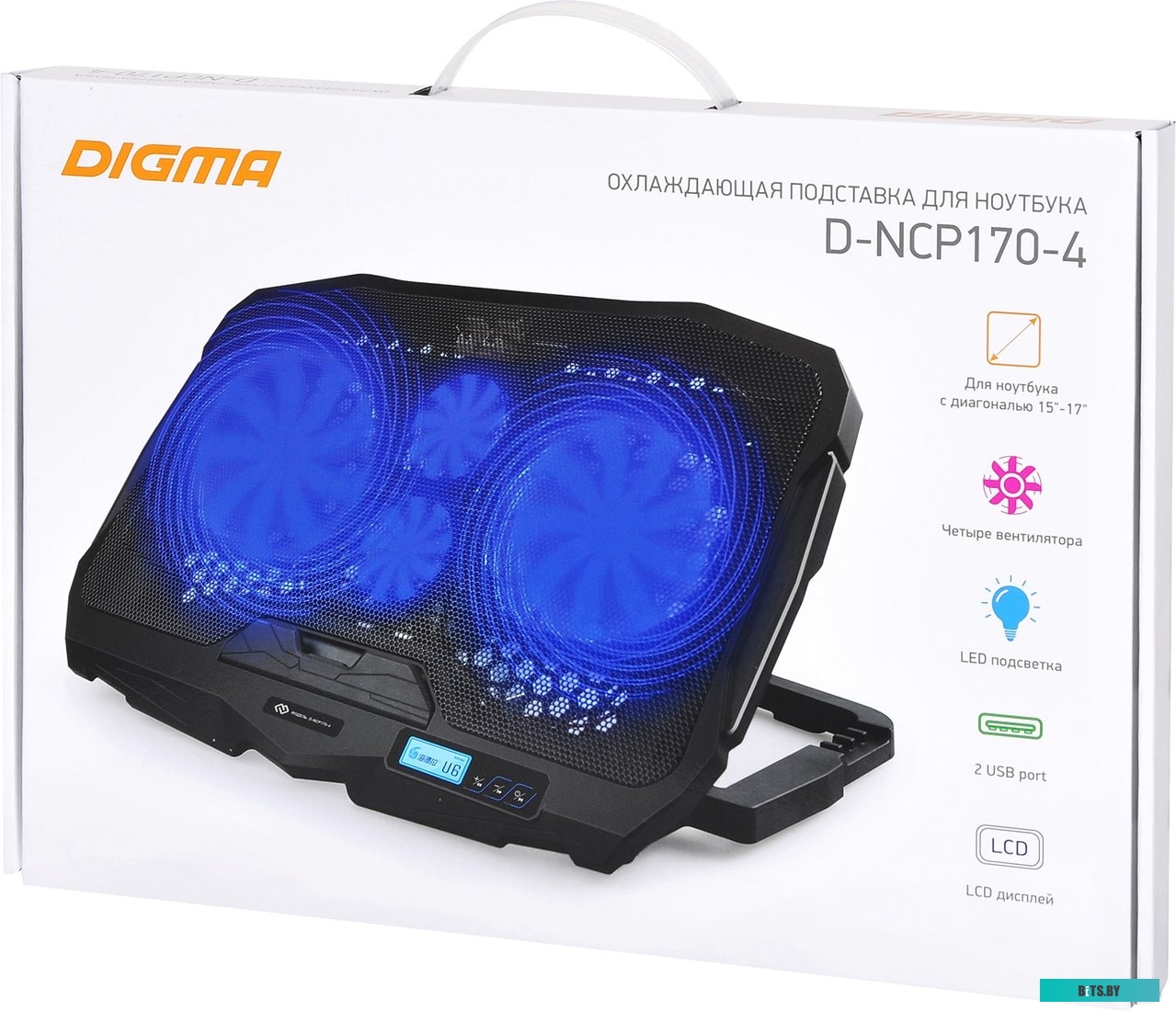 Подставка для ноутбука Digma D-NCP170-4 <1445203>