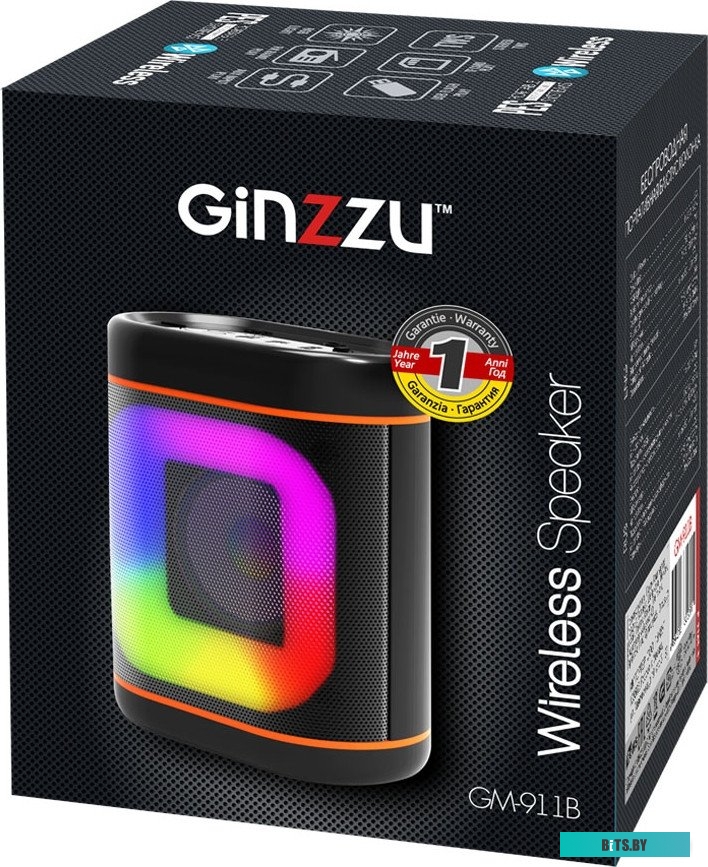 Портативная колонка Ginzzu GM-911B