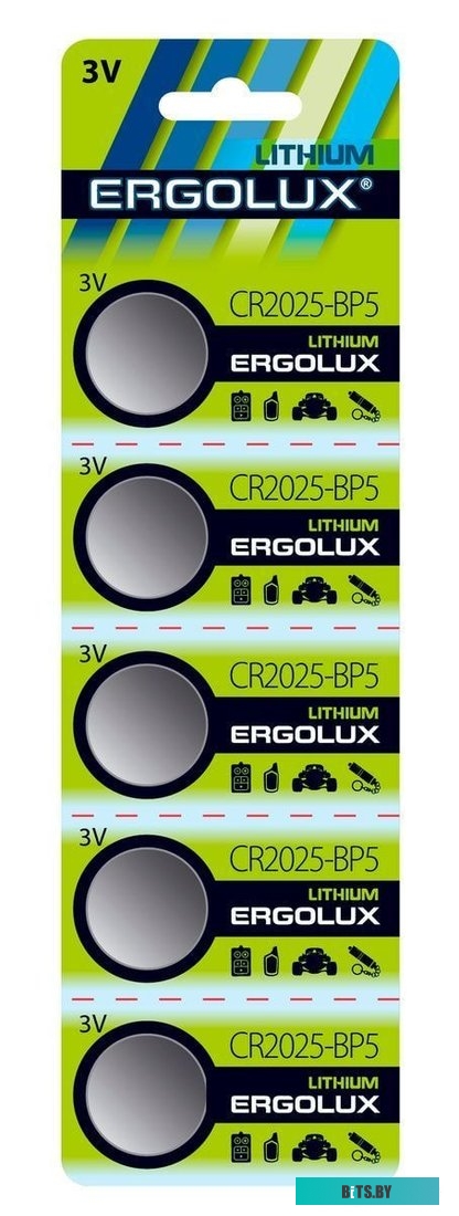 Батарейки Ergolux CR2025 BL-5 5шт