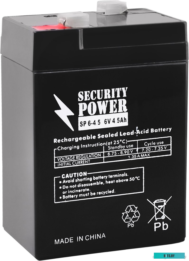 Аккумулятор для ИБП Security power SP 6-4,5 F1 (6В/4.5 А·ч) <7456>