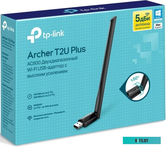Беспроводной адаптер TP-Link Archer T2U Plus