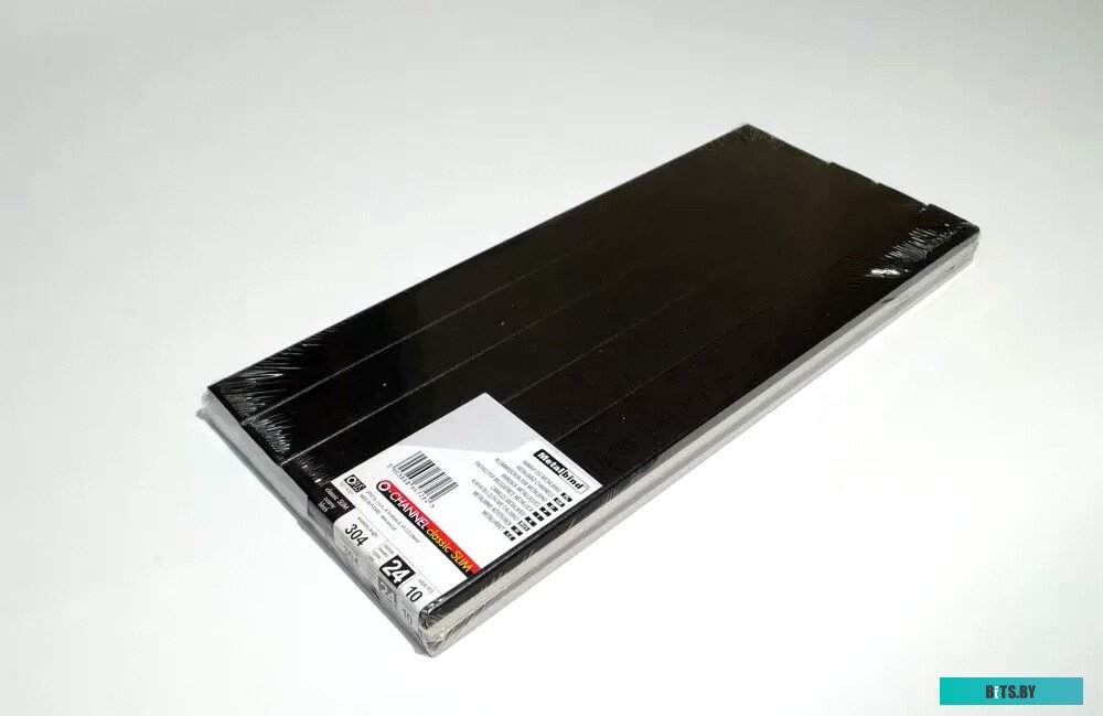 Металлический канал для переплета OPUS Classic Slim 304x24 мм OCHSLIM2430410CZA (10 шт, черный)