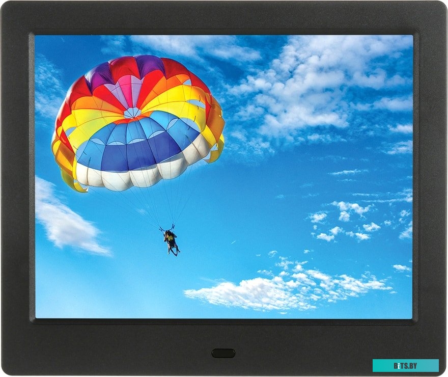 Фоторамка Digma 8" PF-843 IPS 1024x768 черный пластик ПДУ Видео PF843BK