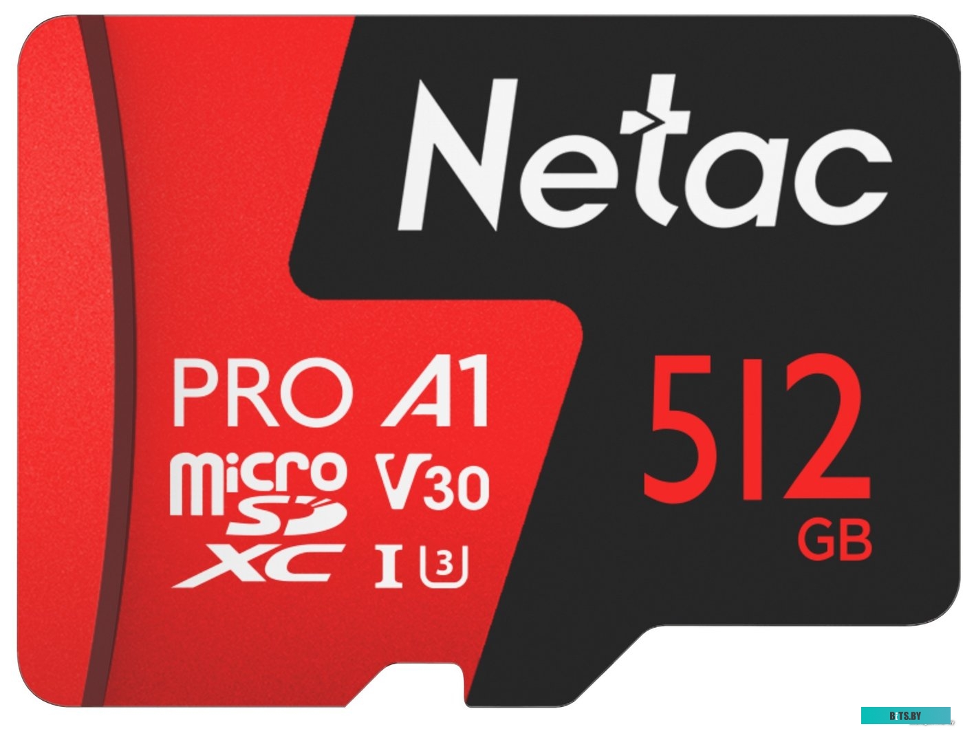 Карта памяти Netac MicroSDXC 512GB V30/A1/C10 Netac P500 Extreme Pro с адаптером <NT02P500PRO-512G-R>