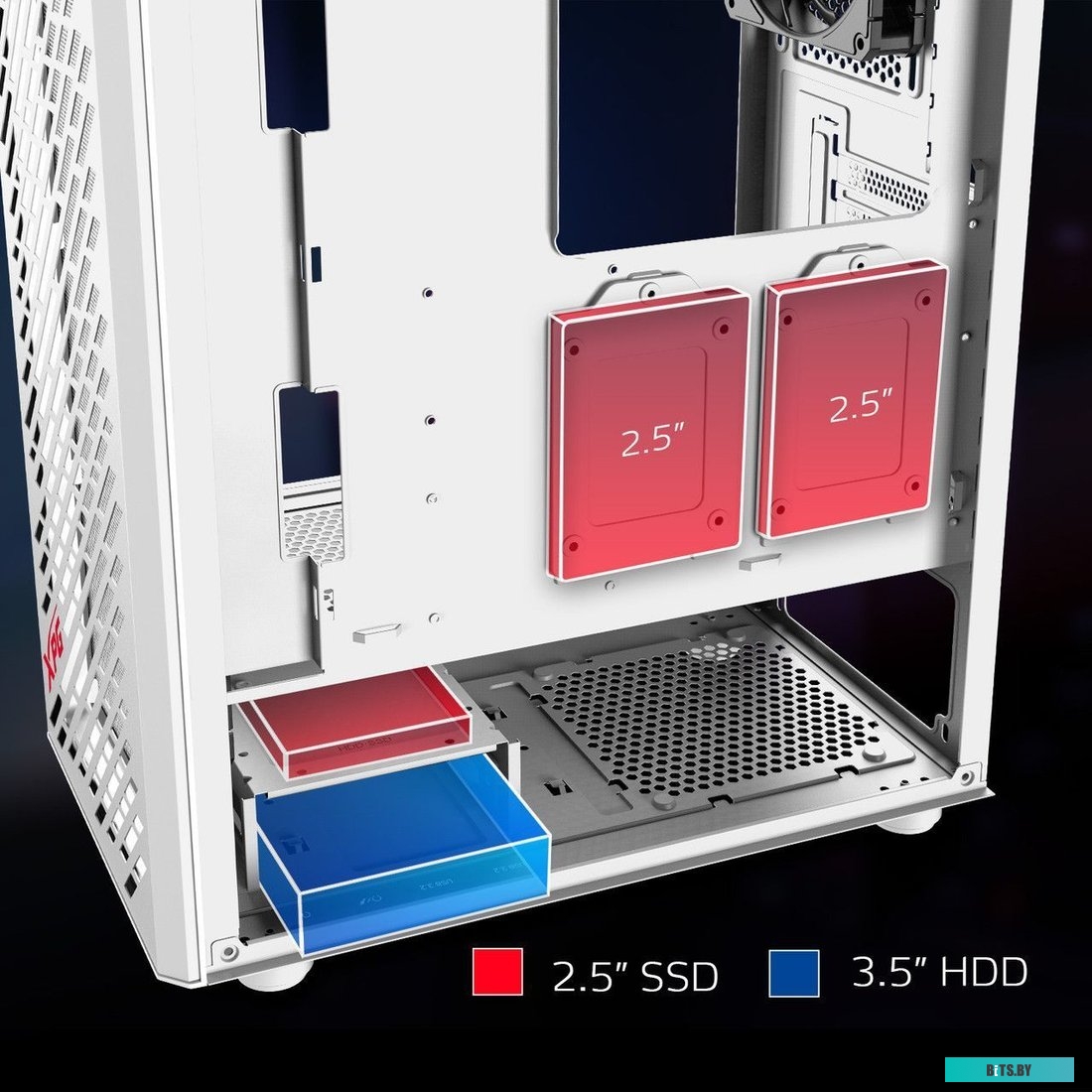 Компьютерный корпус ADATA XPG Valor Air VALORAIRMT-WHCWW