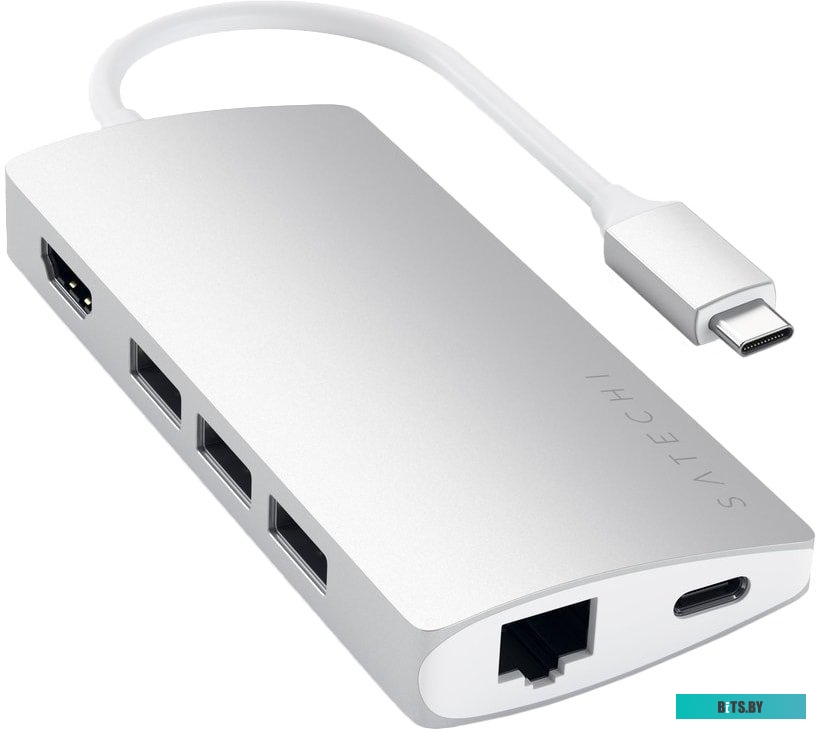 Док-станция Satechi Type-C Multi-Port Adapter 4K with Ethernet V2 ST-TCMA2S