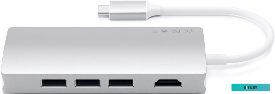 Док-станция Satechi Type-C Multi-Port Adapter 4K with Ethernet V2 ST-TCMA2S