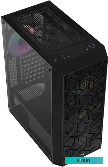 Корпус AeroCool Hive FRGB <Hive-G-BK-v2>