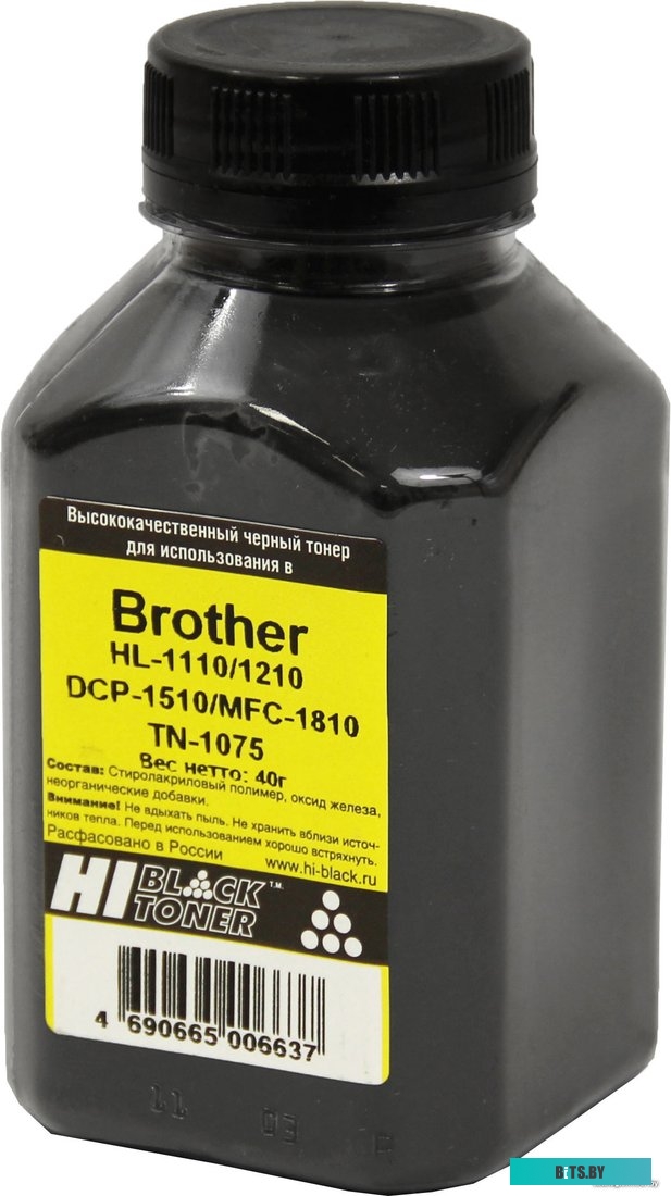 Тонер Hi-Black для Brother HL-1110/1210/DCP-1510/MFC-1810 (TN-1075) 40 г <99122149006>