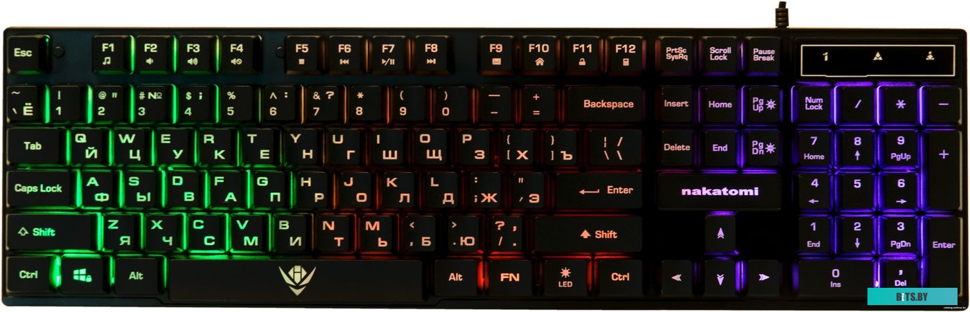 Клавиатура Nakatomi KG-23U (черный)