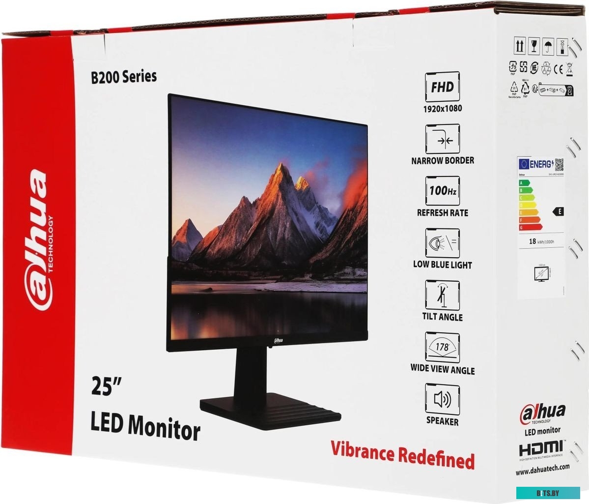 Монитор Dahua DHI-LM25-B200BS черный DHI-LM25-B200BS