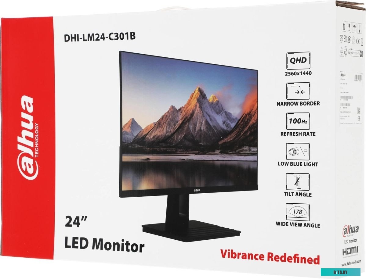 Монитор Dahua DHI-LM24-C301B черный DHI-LM24-C301B