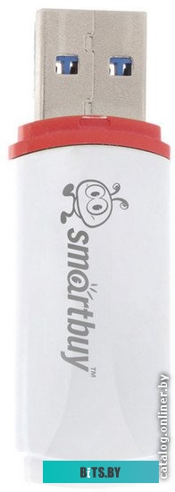 USB накопитель (Флешка) Smart Buy Crown 8Gb White (SB8GBCRW-W)