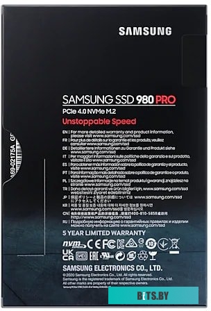 SSD Накопитель Samsung 980 Pro 1TB MZ-V8P1T0BW