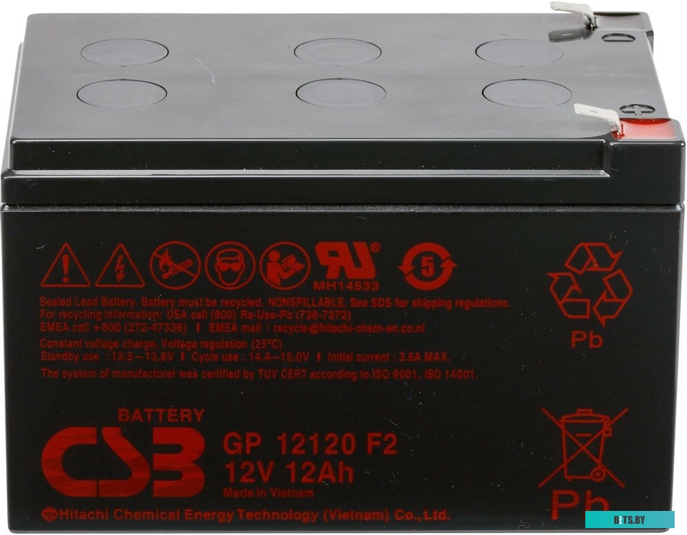 Аккумулятор для ИБП CSB Battery GP12120 F2 (12В/12 А·ч) <2001>