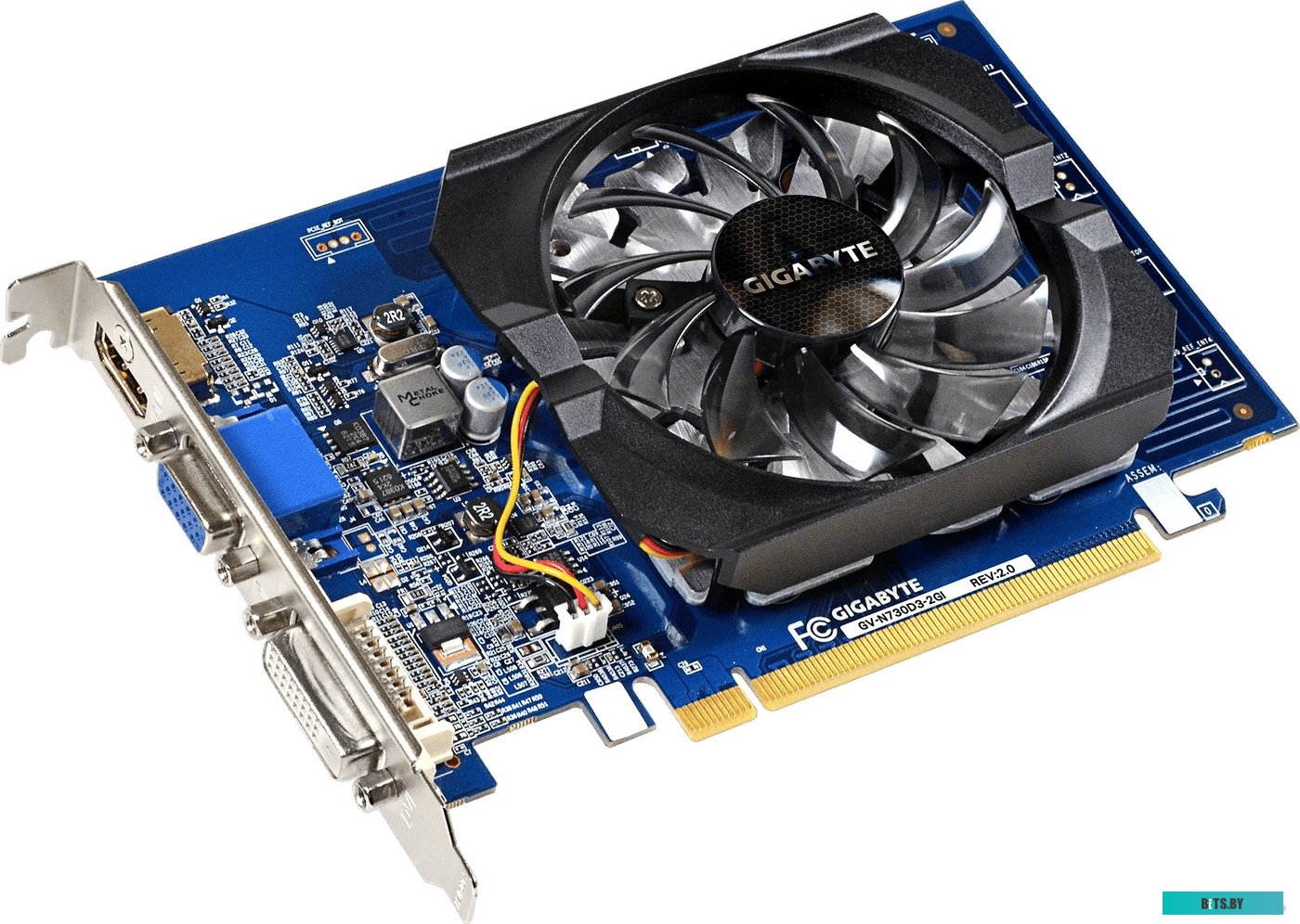 Видеокарта Gigabyte GeForce GT 730 2GB DDR3 GV-N730D3-2GI (rev. 3.0)
