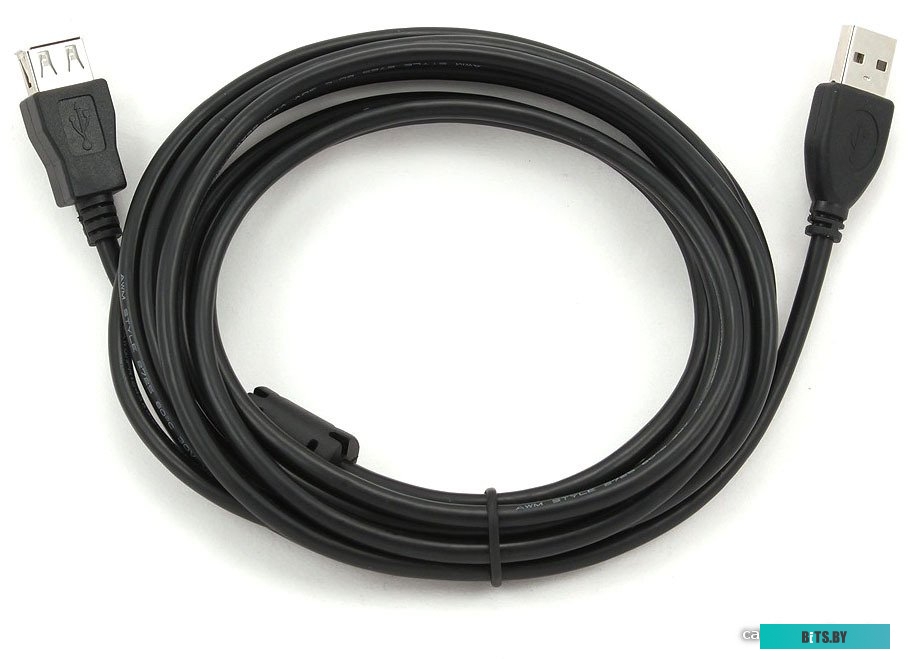 Кабель USB 2.0 A-A CCF-USB2-AMAF-10 Gembird w/ferrite удлинитель 3м