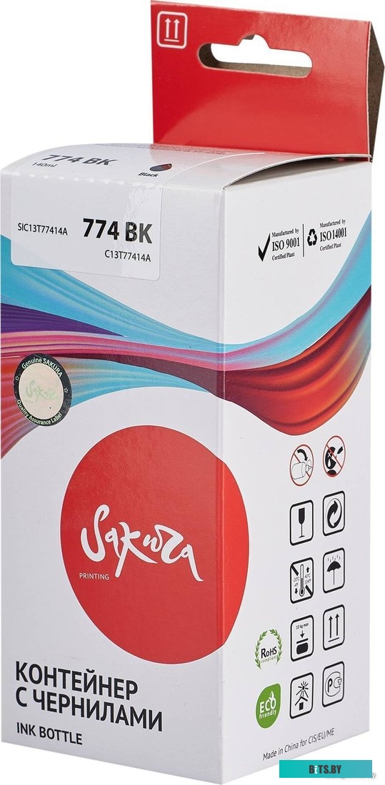 Чернила Sakura Printing SIC13T77414A (аналог Epson 774 BK)