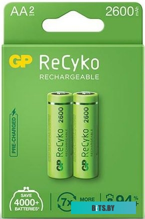 Аккумулятор GP ReCyko AA 2600mAh <270AAHCE-2EB2>