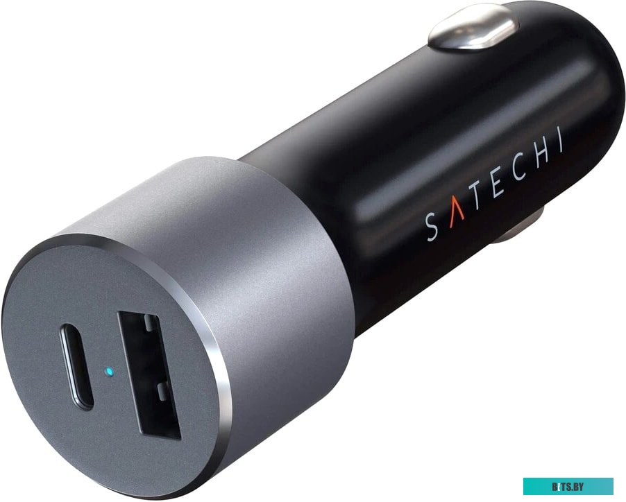Автомобильное зарядное Satechi 72W Type-C PD Car Charger (серый космос) <ST-TCPDCCM>