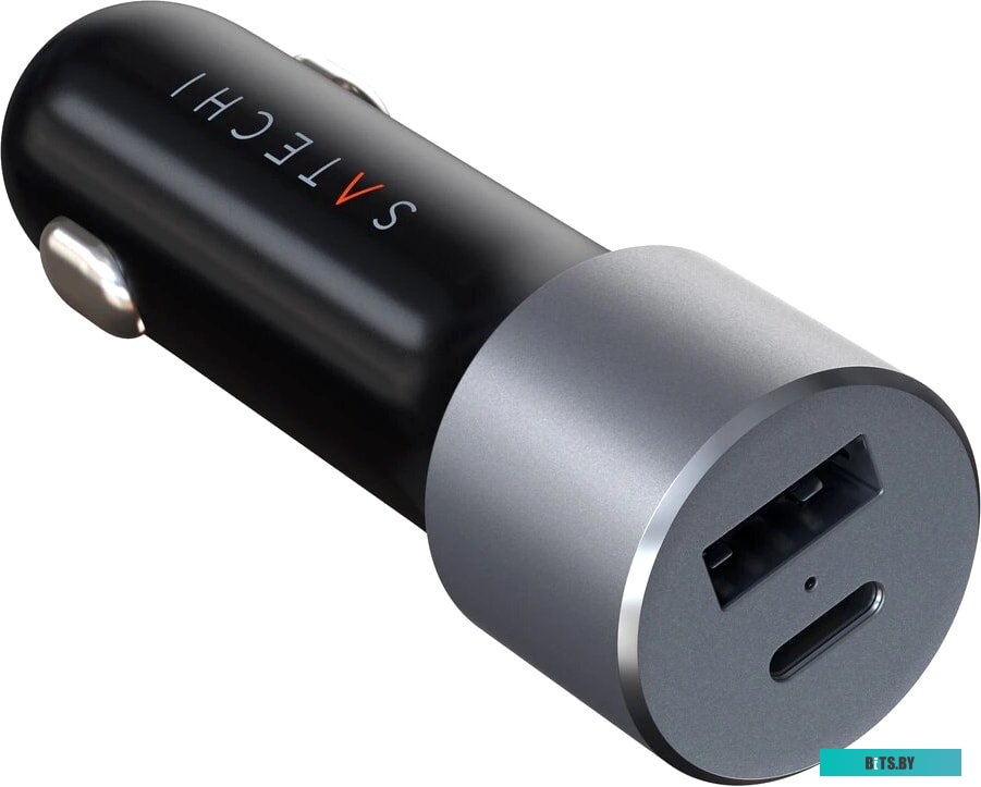 Автомобильное зарядное Satechi 72W Type-C PD Car Charger (серый космос) <ST-TCPDCCM>