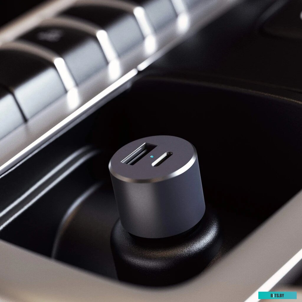 Автомобильное зарядное Satechi 72W Type-C PD Car Charger (серый космос) <ST-TCPDCCM>