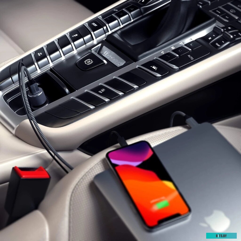 Автомобильное зарядное Satechi 72W Type-C PD Car Charger (серый космос) <ST-TCPDCCM>