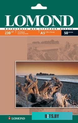 Фотобумага Lomond Матовая А5 230 г/кв.м. 50 листов (0102069)