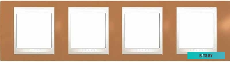 Рамка Schneider Electric Unica MGU6.008.569 (оранжевый/слоновая кость)