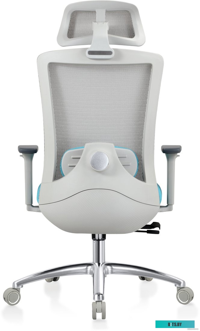 Кресло Evolution ERGO Prime Sky Blue (серый/бирюзовый)