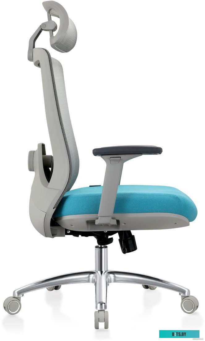 Кресло Evolution ERGO Prime Sky Blue (серый/бирюзовый)