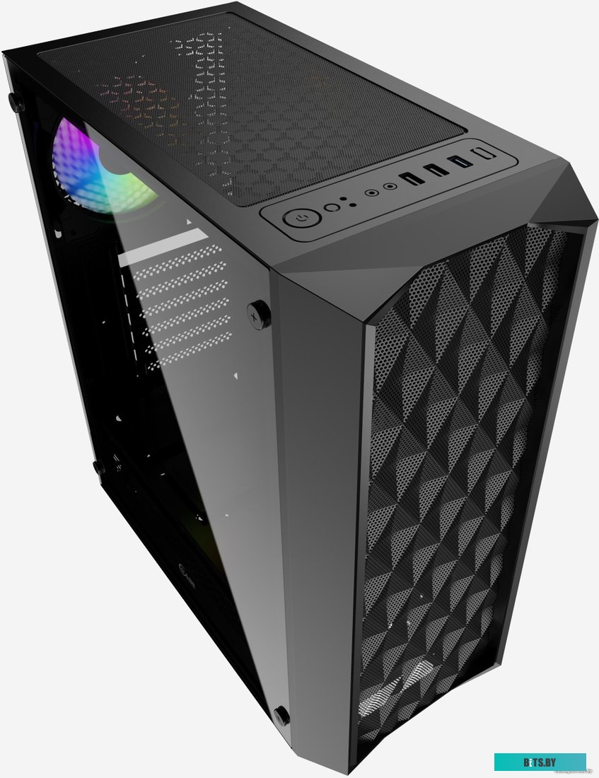 Корпус PowerCase Diamond Mesh LED <CMDM-L1>