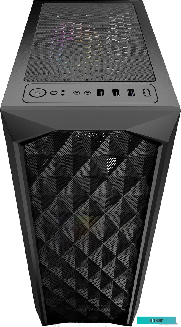 Корпус PowerCase Diamond Mesh LED <CMDM-L1>