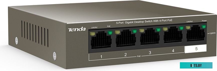 Коммутатор Tenda TEG1105P-4-63W