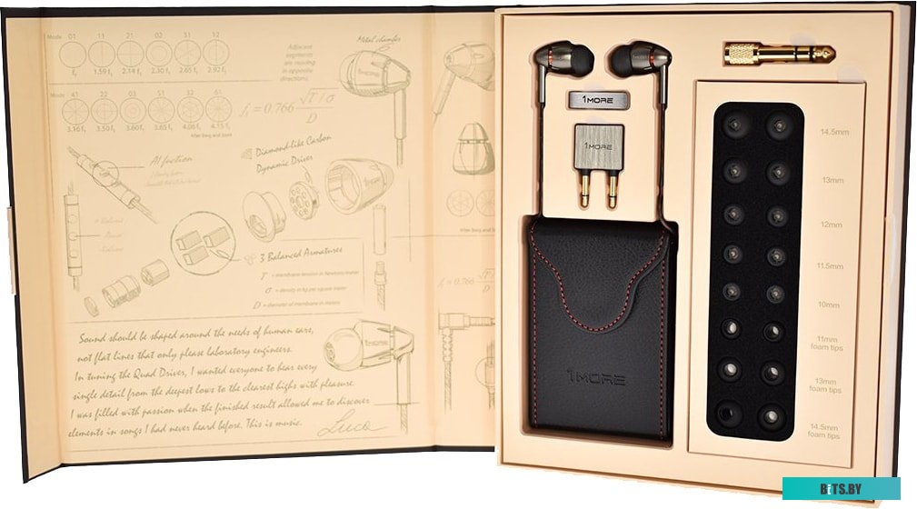 Наушники (Гарнитура) 1More Quad Driver In-Ear E1010