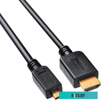 (MICROHDMI-5M) Кабель аудио-видео Buro HDMI (m)/Micro HDMI (m) 5м. черный