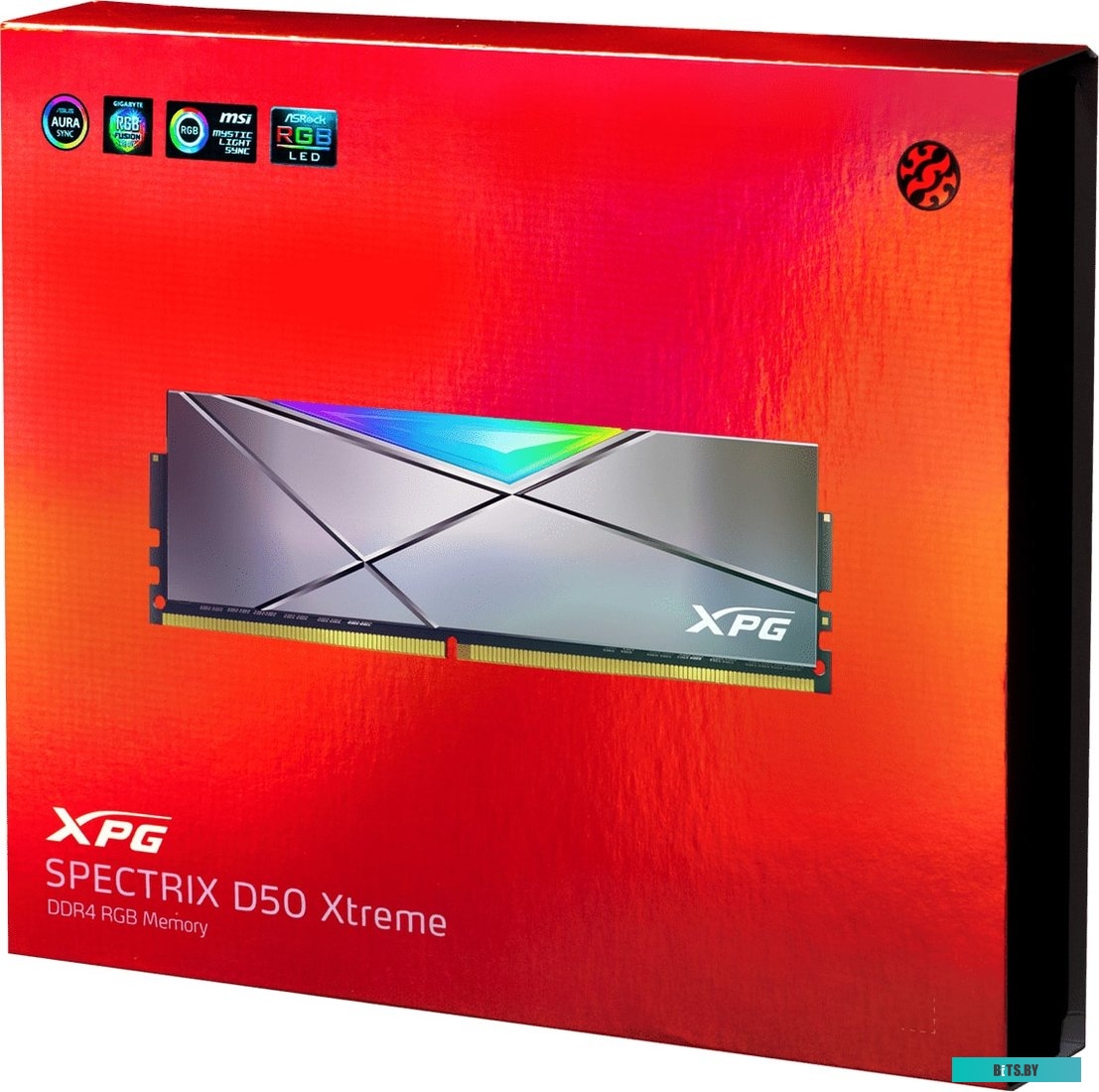Модуль памяти ADATA XPG Spectrix D50 RGB 2x8GB DDR4 PC4-38400 AX4U48008G19K-DGM50X