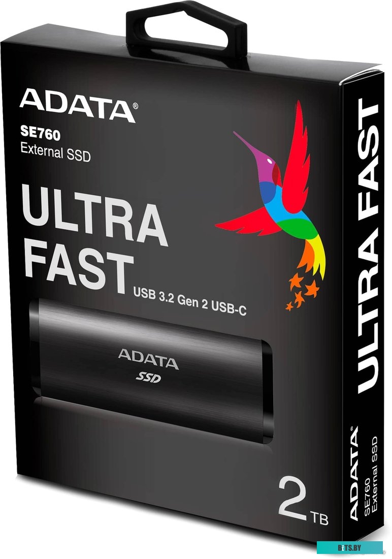 Внешний жесткий диск ADATA SE760 2TB ASE760-2TU32G2-CBK (черный)