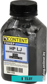 Тонер Content для HP LJ 1010/1012/1015/1020/1022 100 г <20104082510>