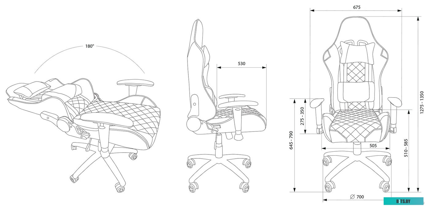Кресло CACTUS CS-CHR-030BL (черный)