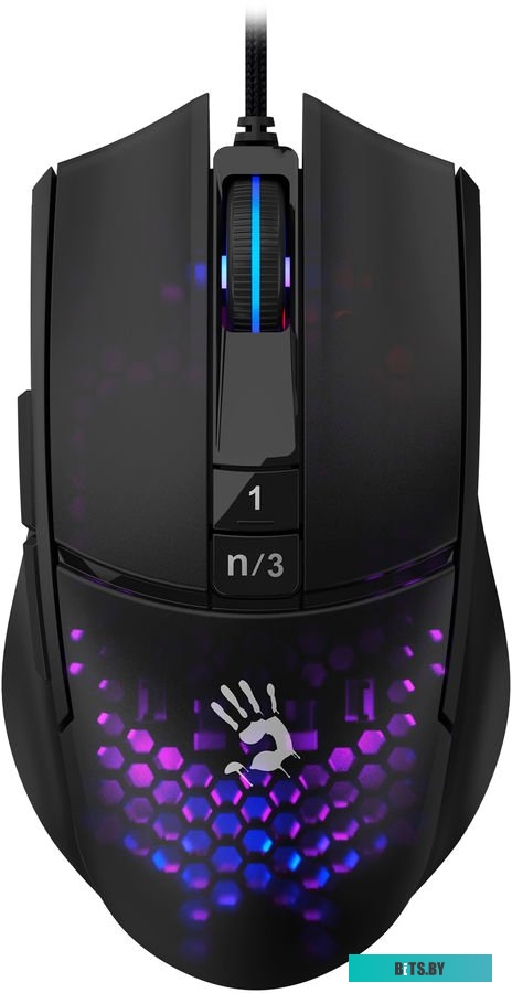 Мышь A4Tech Bloody L65 Max (черный/фиолетовый)