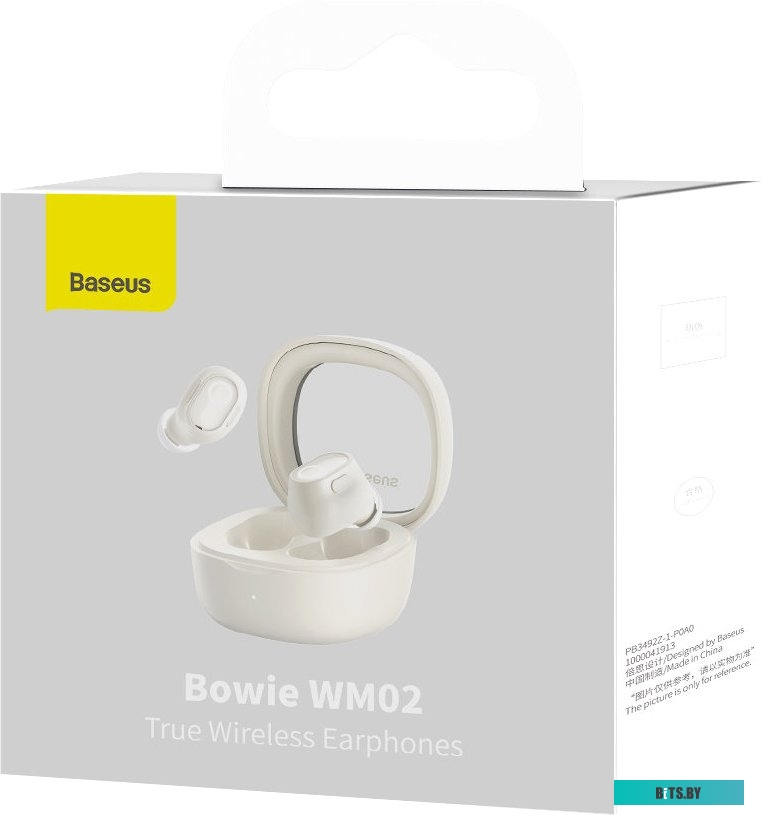 Наушники (Гарнитура) Baseus Bowie WM02 (белый) <NGTW180002>