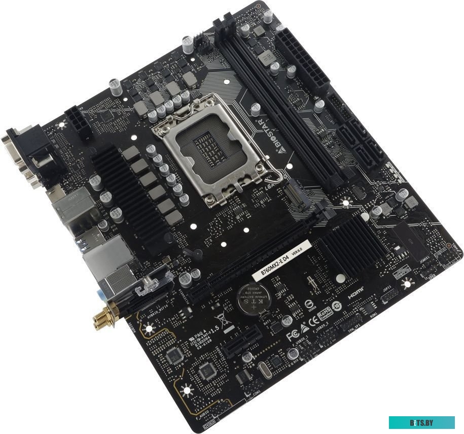Материнская плата Biostar B760MX2-E D4 Ver. 6.0