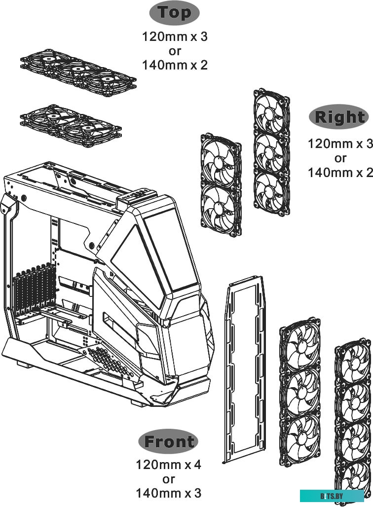 Корпус Thermaltake AH T600 CA-1Q4-00M1WN-00