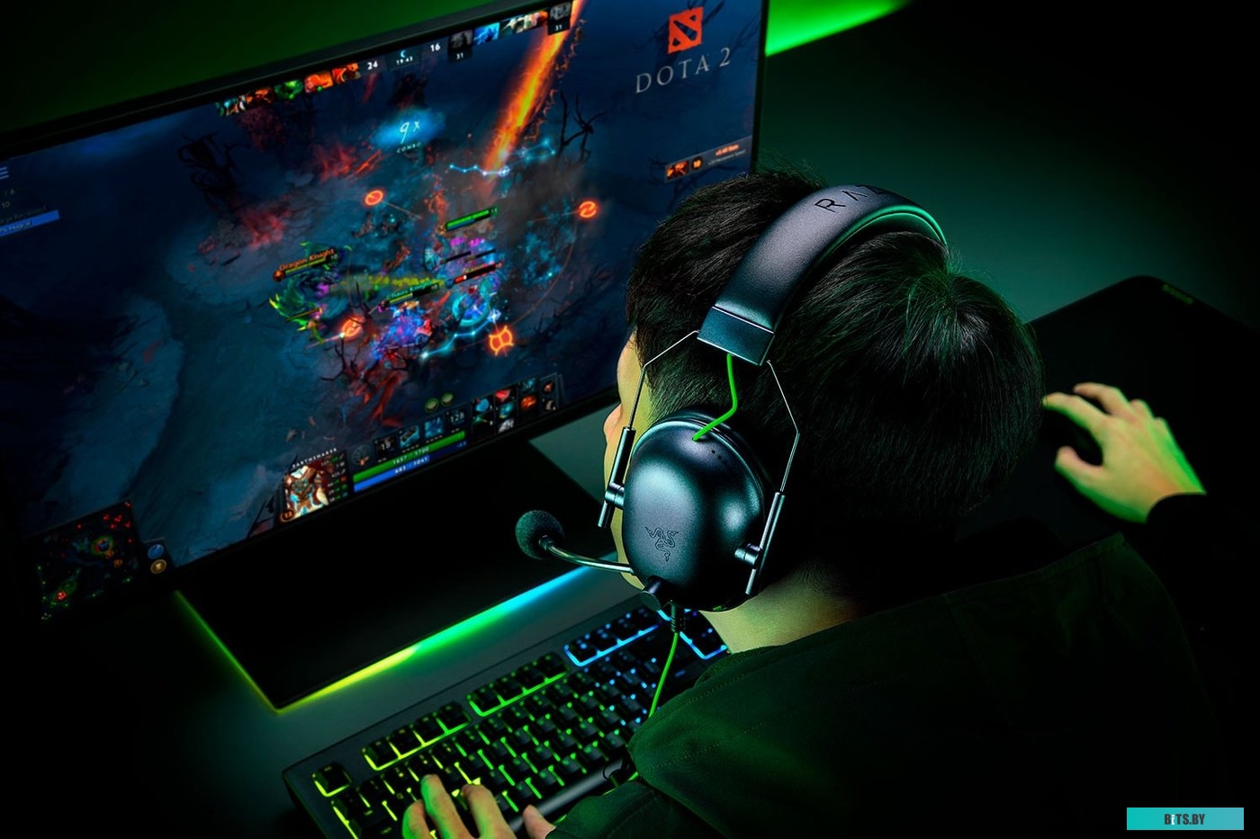 Наушники (Гарнитура) Razer BlackShark V2 X (черный) <RZ04-03240100-R3M1>