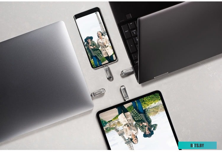 USB накопитель (Флешка) SanDisk Ultra Dual Drive Luxe USB Type-C 64GB <SDDDC4-064G-G46>