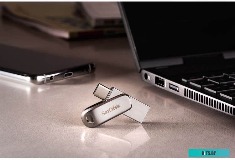 USB накопитель (Флешка) SanDisk Ultra Dual Drive Luxe USB Type-C 64GB <SDDDC4-064G-G46>