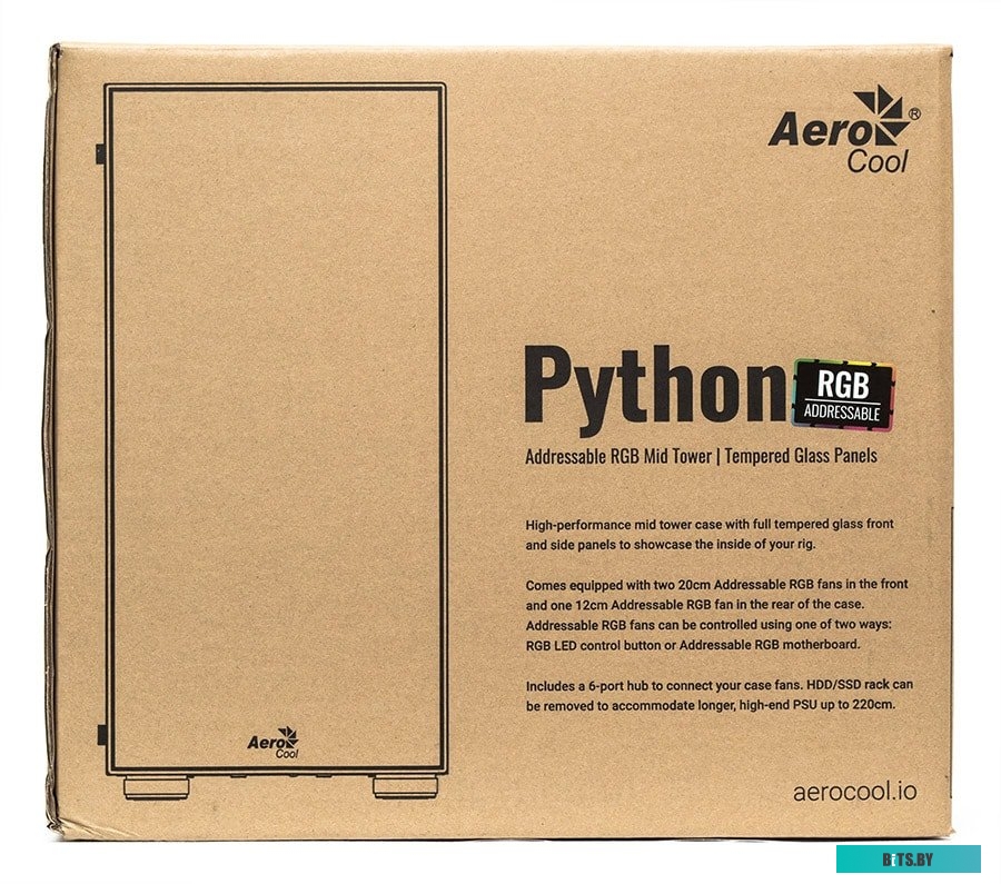 Корпус AeroCool Python Python-G-BK-v1