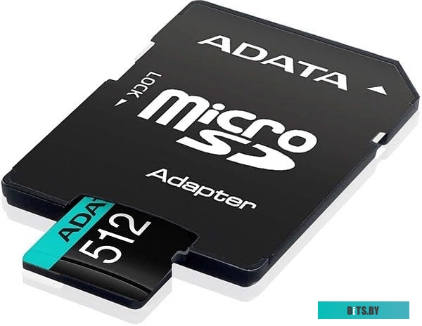 Карта памяти ADATA Premier Pro AUSDX512GUI3V30SA2-RA1 microSDXC 512GB (с адаптером)