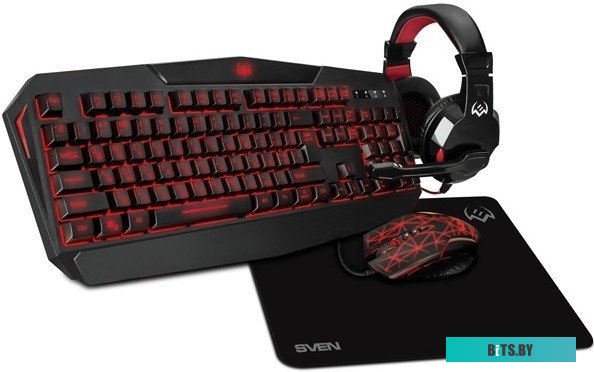 Клавиатура + мышь с ковриком + наушники SVEN GS-4300